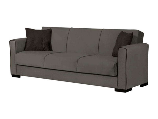 Καναπές - Κρεβάτι Τριθέσιος New Emily 828-122-138 222x85x83cm Grey