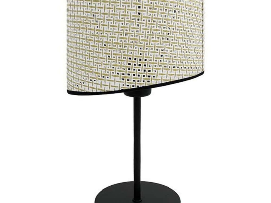 Φωτιστικό Επιτραπέζιο 835-124-294 20x49cm 1xΕ27 60W Beige-Black
