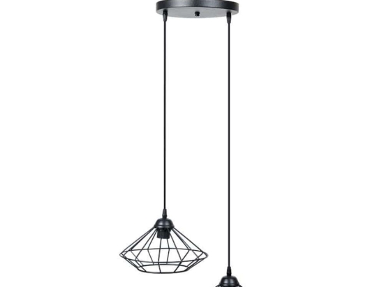 Φωτιστικό Οροφής 835-125-309 25x75cm 2xΕ27 60W Black