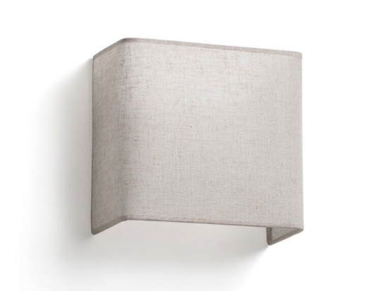 Φωτιστικό Τοίχου - Απλίκα Otton 66400-105 1xE27 20x20x10cm White-Linen Faro Barcelona