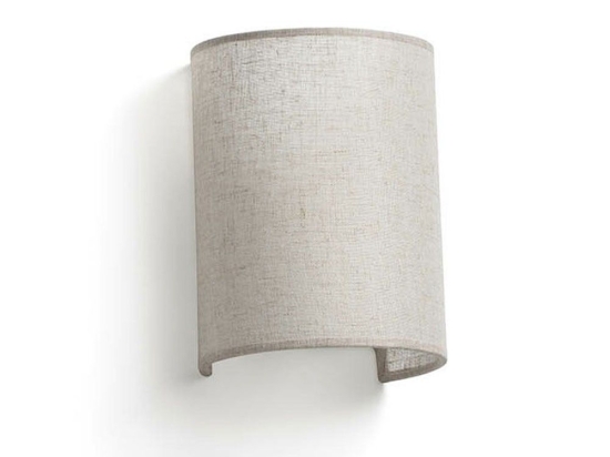 Φωτιστικό Τοίχου - Απλίκα Otton 66400-101 15x12x20cm 1xE27 White-Jute Faro Barcelona