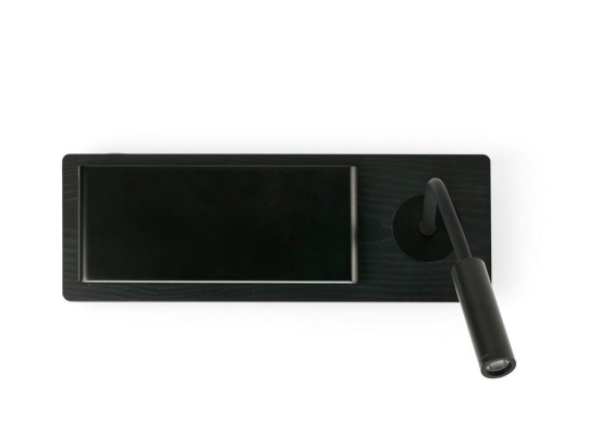 Φωτιστικό Τοίχου Mood 20063 Με Reader 2W, 3000K, 67Lm Black Faro Barcelona