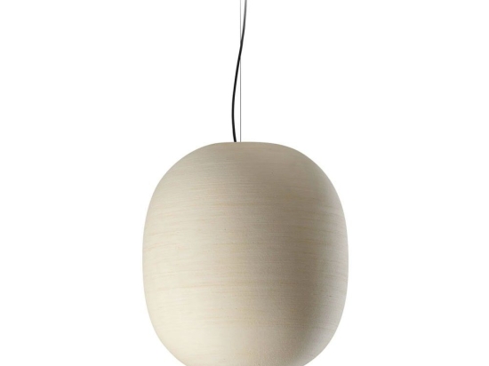 Φωτιστικό Οροφής Κρεμαστό Tierra 470 20400 1XE27 47x55,5cm Natural-Black Faro Barcelona