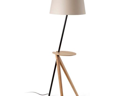 Φωτιστικό Δαπέδου Treewood 20057 1xE27 45,1x175cm Ash Wood-Beige Faro Barcelona