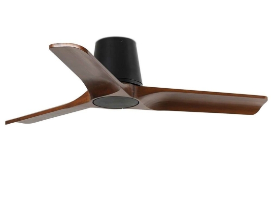 Ανεμιστήρας Οροφής Heywood Tub S 33837 Με Φως 2700 - 4000 - 6000K 480lm D90cm Black-Walnut Faro Barcelona