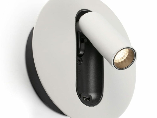 Φωτιστικό Τοίχου - Reader Timit USB LED 2700K 357lm 5,3x14,5cm White Faro Barcelona