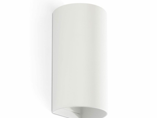 Φωτιστικό Τοίχου Sole Round Smooth 40538 2xGU10 8x15,5cm White Faro Barcelona