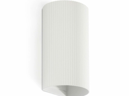 Φωτιστικό Τοίχου Sole Round Striped 40542 2xGU10 8x15,5cm White Faro Barcelona