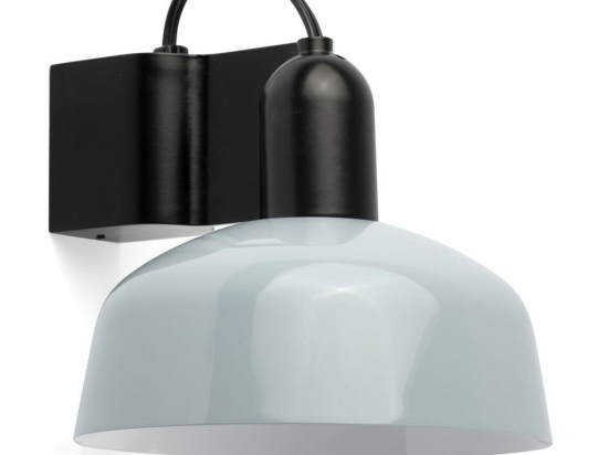 Φωτιστικό Τοίχου Tatawin Metal 1xE27 20335-142 14x15,5cm Black-Greyish Blue Faro Barcelona