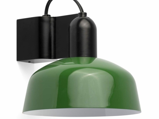 Φωτιστικό Τοίχου Tatawin Metal 1xE27 20335-144 14x15,5cm Black-Green Faro Barcelona