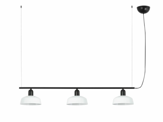 Φωτιστικό Οροφής - Ράγα Tatawin Metal S 20338-140 3xE27 210x100cm Black-White Faro Barcelona