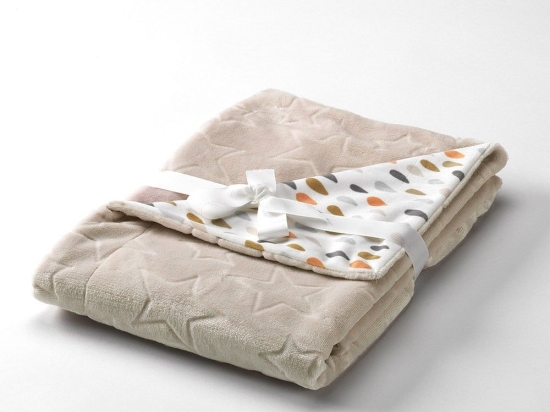 Κουβέρτα Βρεφική Galaxy Beige Mora Κούνιας 110x140cm Πολυέστερ