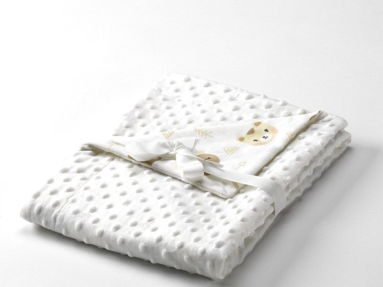 Κουβέρτα Βρεφική Dubidu Beige Mora Αγκαλιάς 80x110cm Πολυέστερ