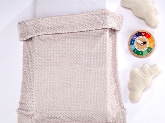 Κουβέρτα Βρεφική Lara Beige Mora Κούνιας 110x140cm Πολυέστερ