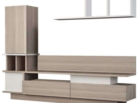Σύνθεση Τηλεόρασης Como 731WAT3045 149x31,5x117,1cm White-Cordoba