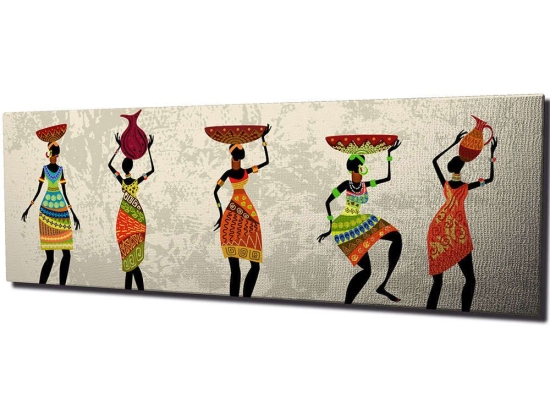Πίνακας Καμβάς 762SYM1244 80x30cm Multi Wallity Οριζόντιοι Ξύλο, Καμβάς