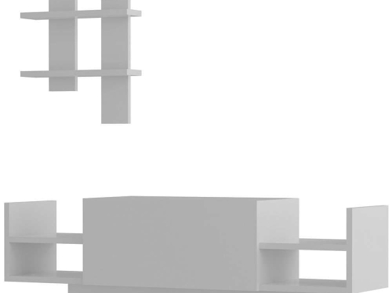 Σύνθεση Τηλεόρασης Bahar 788DEC3034 120x31,5x36cm White