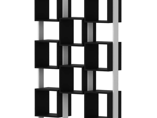Βιβλιοθήκη Edge 788DEC3604 120x29,5x188cm White-Black
