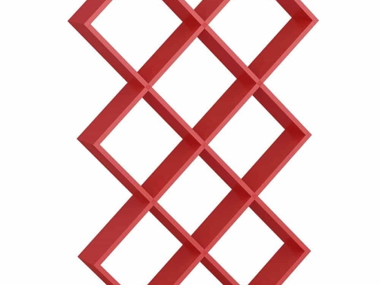 Βιβλιοθήκη Kumsal 788DEC3606 90x19,5x129cm Red
