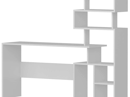 Γραφείο Με Βιβλιοθήκη Next 788DEC3805 130x40x135cm White