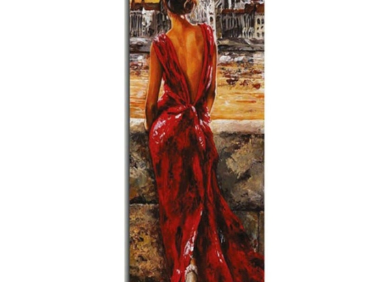 Πίνακας Καμβάς 762SYM4263 30x80cm Multi Wallity Κάθετοι Ξύλο, Καμβάς