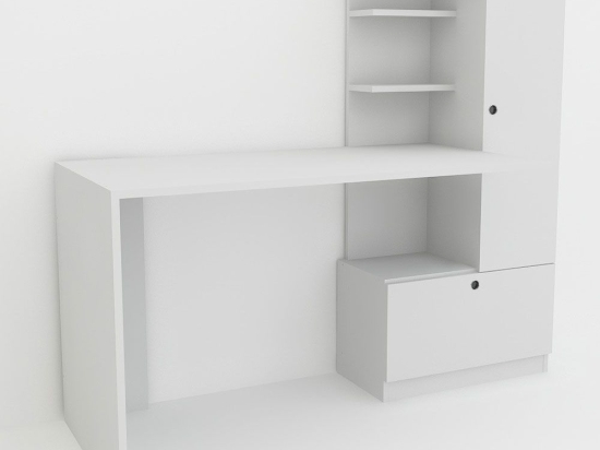 Γραφείο Merinos 756FRN3810 149,5x61,8x120cm White