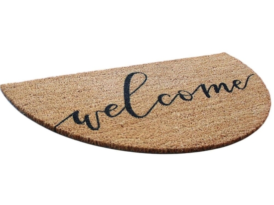 Πατάκι Εισόδου Welcome 796LMN9805 70x40cm Brown-Black Aberto Design 70x40
