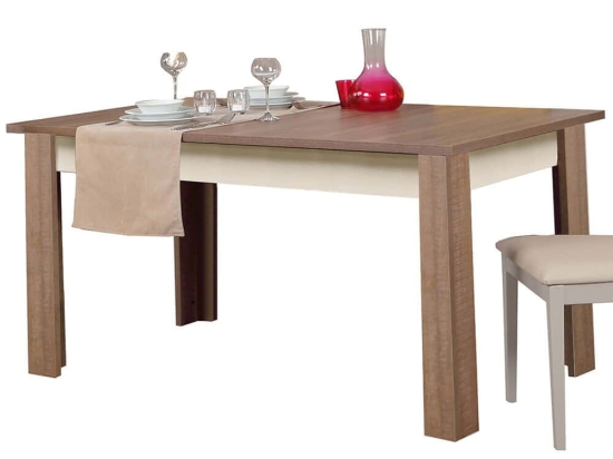 Τραπέζι Επεκτεινόμενο Bois 801CMY2910 78/170x90x150cm Dark Oak Μοριοσανίδα, Μελαμίνη