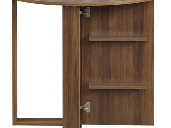 Τραπέζι Αναδιπλούμενο Middle 801CMY2921 90x45x77cm Walnut Μοριοσανίδα, Μελαμίνη