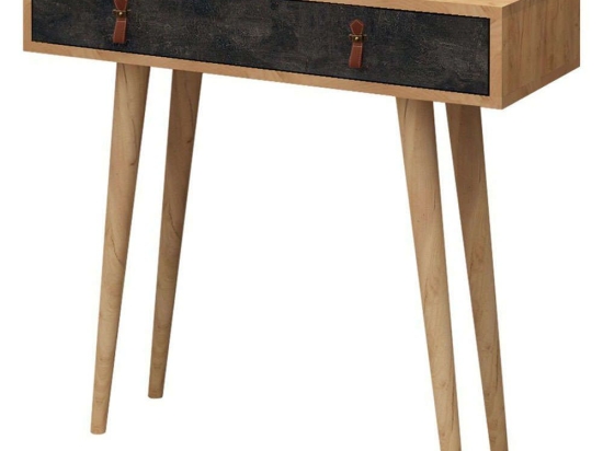 Κονσόλα Illas 811MDD3414 80x30x87,6cm Oak-Grey Μοριοσανίδα,Ξύλο