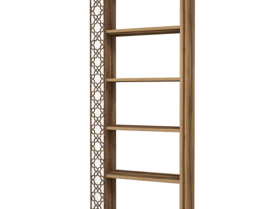 Βιβλιοθήκη City 845HCT3606 64,6x24,2x170cm Walnut-White