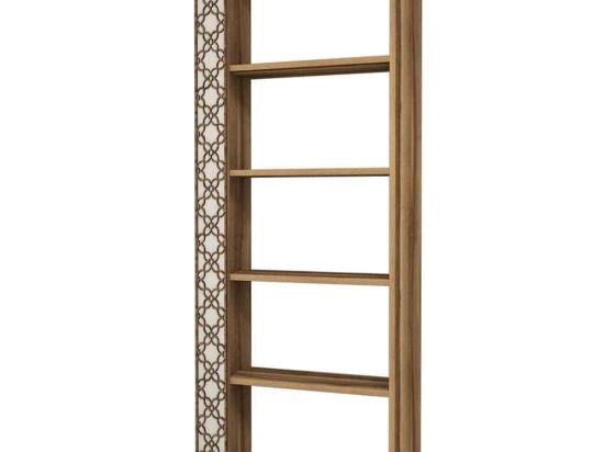 Βιβλιοθήκη City 845HCT3609 64,6x24,2x170cm Walnut-Cream