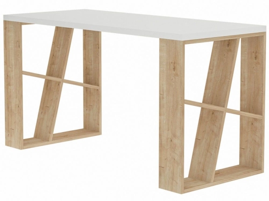 Γραφείο Honey 855DTE3813 140x60x75cm White-Oak