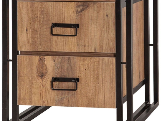 Κομοδίνο Cosmo 863SPH3501 52x40x55cm Pine-Black