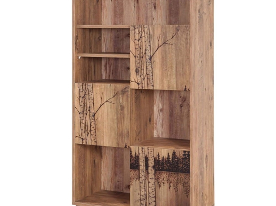 Βιβλιοθήκη Marina Flora 863SPH3612 80x36x155cm Pine