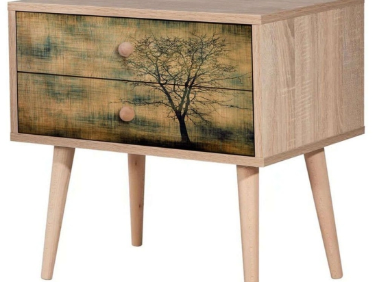 Κομοδίνο Two 863SPH3507 60x40x61cm Multi
