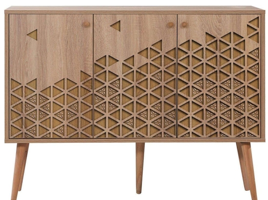 Μπουφές Mega 863SPH3936 120x36x90cm Oak Μοριοσανίδα, Μελαμίνη