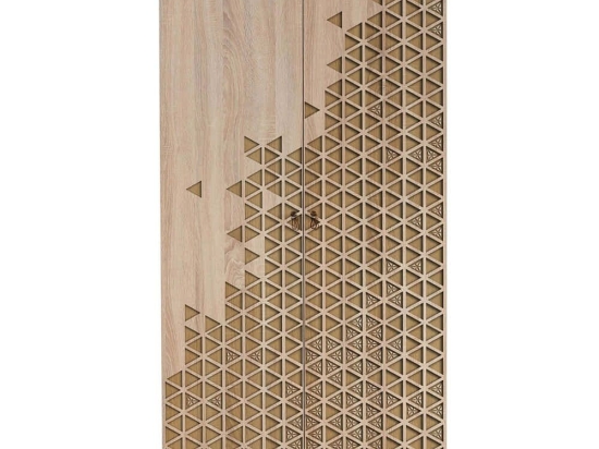 Ντουλάπα Δίφυλλη Stil 863SPH4202 90x52x192cm Oak Δίφυλλη