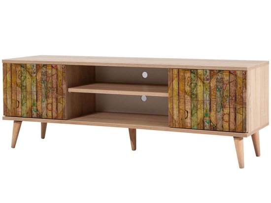 Έπιπλο Τηλεόρασης Truva 863SPH3034 140x40x50cm Multi