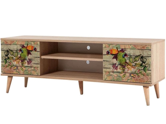 Έπιπλο Τηλεόρασης Truva 863SPH3035 140x40x50cm Multi