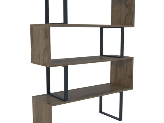 Βιβλιοθήκη Adriana 875ZNA3624 91,5x29,5x124,5cm Black-Oak