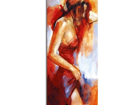 Πίνακας Καμβάς 265VGA1287 30x80cm Multi Wallity Κάθετοι Ξύλο, Καμβάς