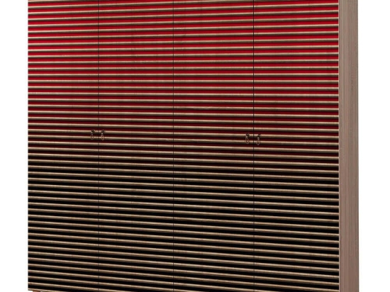 Ντουλάπα Τετράφυλλη Imaj 869VEL4241 180x52x192cm Oak-Red Τετράφυλλη