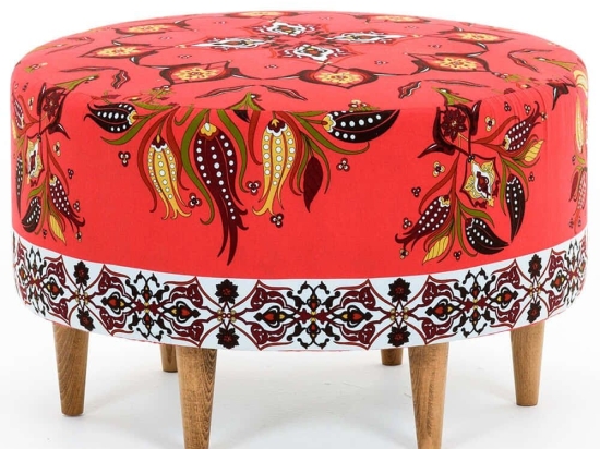 Σκαμπό Como 825BLC1443 65x65x40cm Multi