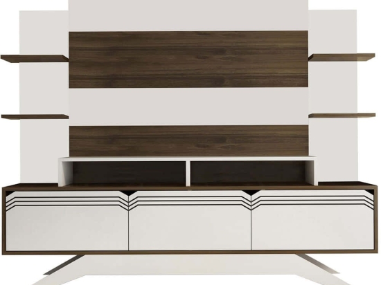 Σύνθεση Τηλεόρασης Delpi 875ZNA3027 180x29,5x148,6cm Walnut-White