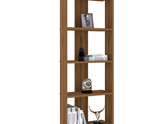 Ραφιέρα Δαπέδου Virba 835PUQ3631 52,4x22,6x149cm Walnut