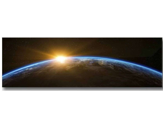 Πίνακας Καμβάς Με Φως Led 254LED4318 90x30cm Multi Wallity Οριζόντιοι Ξύλο, Καμβάς