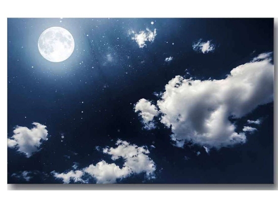 Πίνακας Καμβάς Με Φως Led Nasa 254LED4340 70x45cm Multi Wallity Οριζόντιοι Ξύλο, Καμβάς