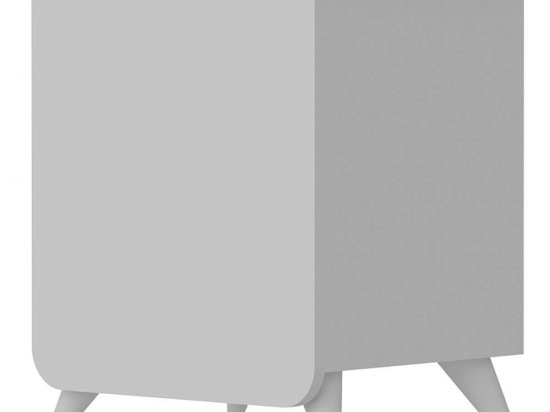 Κομοδίνο Esla 875ZNA3401 49x39x60cm White