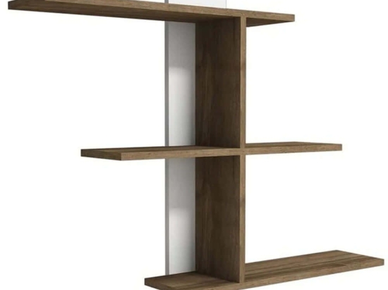 Ραφιέρα Τοίχου Bahro 835PUQ1639 111x19,6x90cm Walnut